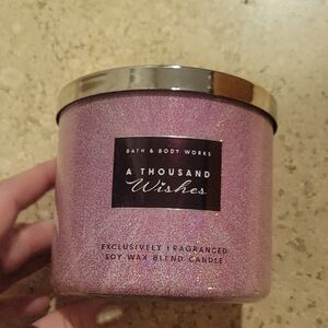 Bath & Body Works A Thousand Wishes Glitter Pink Jar Candle